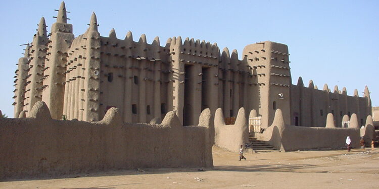 La Grande mosquée de Djenné, dans le centre du Mali