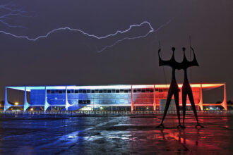 Façade du palais du Planalto, siège de la présidence brésilienne à Brasília