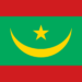 Le drapeau vert, jaune et rouge de la République islamique de Mauritanie