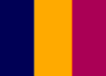 Drapeau national du Tchad, bleu, jaune et rouge