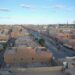 Vue sur une artère principale de Smara, au Sahara occidental