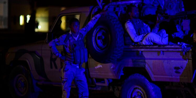 Soldats mauritaniens à Nouakchott lors de l'exercice Flintlock 2020